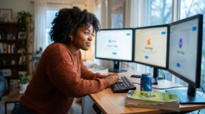 Austin Startups Hiring – professional team collaborating in a modern Austin startup office