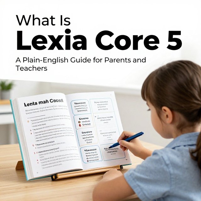 What is Lexia Core 5: a child using the Lexia reading program on a tablet