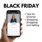 Black Friday mobile app on a smartphone showing sale alerts and shopping deals