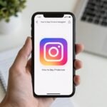 Anonymous Instagram guide: person holding a phone with a padlock icon showing private social media