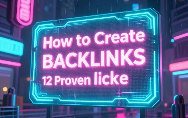 How to create backlinks step-by-step infographic