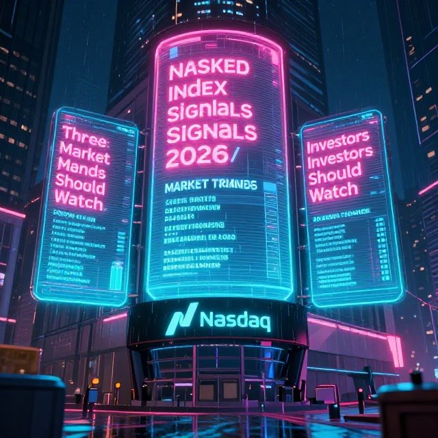 Nasdaq index chart showing market trends investors should watch in 2026