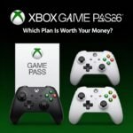 Xbox Game Pass plans shown on a laptop screen with a game controller